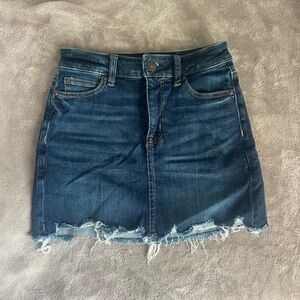American Eagle Dark Blue Denim Skirt
